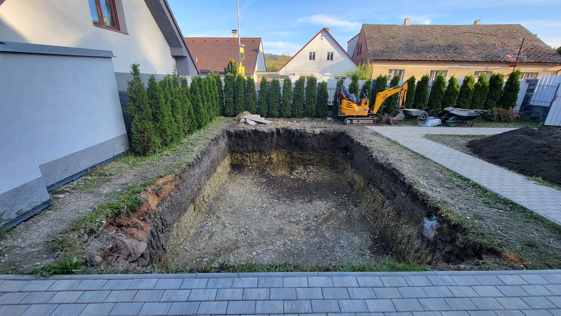 Dokončený výkop